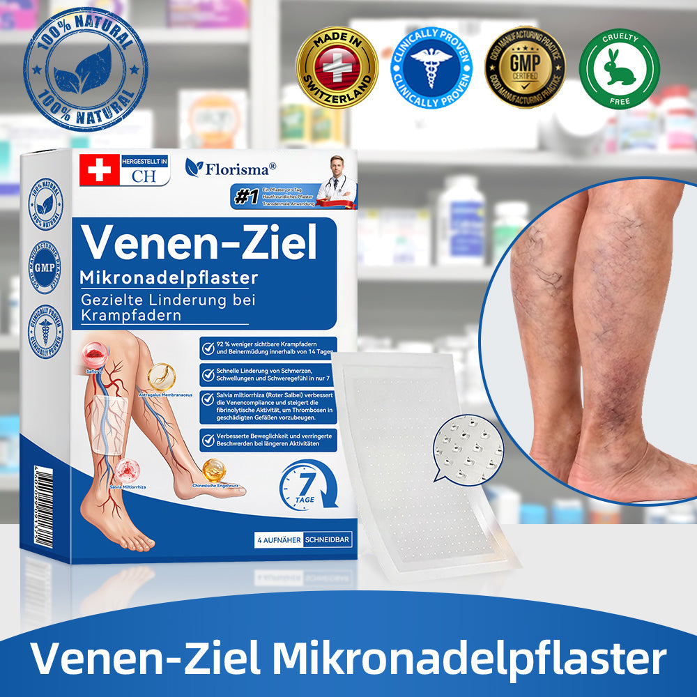 ✨👍 𝐅𝐥𝐨𝐫𝐢𝐬𝐦𝐚® 𝑲𝒍𝒊𝒏𝒊𝒔𝒄𝒉𝒆𝒔 𝑴𝒊𝒄𝒓𝒐𝒏𝒆𝒆𝒅𝒍𝒆‑𝑷𝒇𝒍𝒂𝒔𝒕𝒆𝒓 𝒎𝒊𝒕 𝑫𝒊𝒐𝒔𝒎𝒊𝒏 & 𝑯𝒆𝒔𝒑𝒆𝒓𝒊𝒅𝒊𝒏 — Eine fortschrittliche pflanzliche Wirkstoffkombination zur gezielten Unterstützung bei Besenreisern und Krampfadern sowie zur Linderung von schweren und müden Beinen.👩‍⚕️