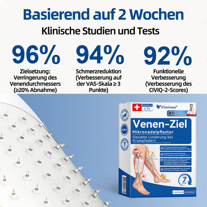 ✨👍 𝐅𝐥𝐨𝐫𝐢𝐬𝐦𝐚® 𝑲𝒍𝒊𝒏𝒊𝒔𝒄𝒉𝒆𝒔 𝑴𝒊𝒄𝒓𝒐𝒏𝒆𝒆𝒅𝒍𝒆‑𝑷𝒇𝒍𝒂𝒔𝒕𝒆𝒓 𝒎𝒊𝒕 𝑫𝒊𝒐𝒔𝒎𝒊𝒏 & 𝑯𝒆𝒔𝒑𝒆𝒓𝒊𝒅𝒊𝒏 — Eine fortschrittliche pflanzliche Wirkstoffkombination zur gezielten Unterstützung bei Besenreisern und Krampfadern sowie zur Linderung von schweren und müden Beinen.👩‍⚕️